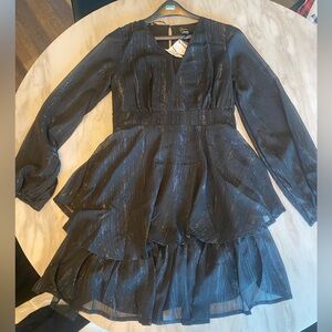 Brand new with tags black sheer dress